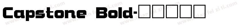 Capstone Bold字体转换